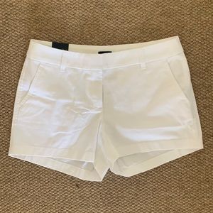 Nwt j crew white shorts size 6